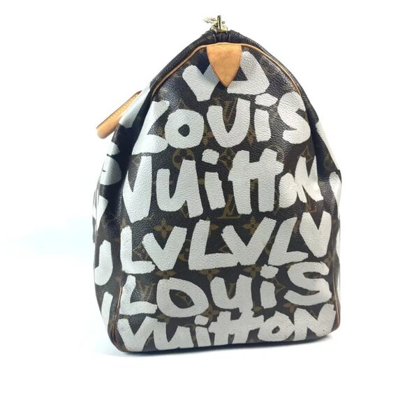 LOUIS VUITTON MonogramGraffiti Keepall50 Travel Bag Hand Bag Duffle Bag - Picture 3 of 15